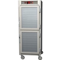 Metro C569-SDC-LPDS C5 6 Series Full Height Reach-In Pass-Through Heated Holding Cabinet - Clear / Solid Dutch Doors