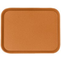 Cambro 1014FF166 10" x 14" Orange Customizable Fast Food Tray - 24/Case
