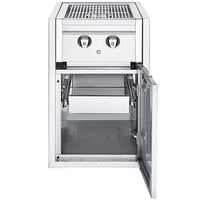 Crown Verity IBISC-SBNG-1D Infinite Series Small Built-In Cabinet with Dual Side Burner and Single Drawer - 30,000 BTU