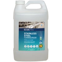 ECOS PL9330/04 Pro 1 Gallon Stainless Steel Cleaner & Polish - 4/Case