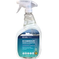 ECOS PL9840/6 Pro EcoBreeze 32 fl. oz. Lavender Vanilla Scented Odor Eliminator Spray Bottle - 6/Case