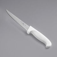 Choice 6" Smooth Utility Knife with White Handle