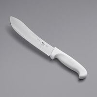 Choice 8" Butcher Knife with White Handle