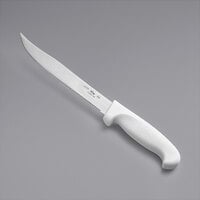 Choice 8" Serrated Edge Utility Knife with White Handle
