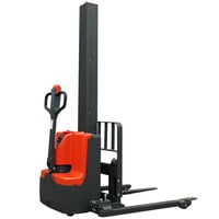 Ballymore 2,200 lb. Powered Single Mast Fork Stacker with Adjustable 45" Forks and 63" Lift Height BALLYPAL22MSL63