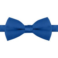Henry Segal Royal Blue 2"(H) x 4 1/2" (W) Adjustable Band Poly-Satin Bow Tie