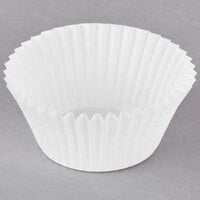 Hoffmaster 1 7/8" x 1 5/16" White Fluted Baking Cup - 10000/Case