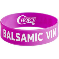 Choice "Balsamic Vinegar" Silicone Squeeze Bottle Label Band for 16, 20, and 24 oz. Standard & Wide Mouth Bottles