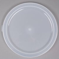 Cambro 12, 18, and 22 Qt. Translucent Round Polypropylene Food Storage Container Lid