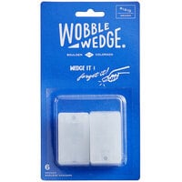 Wobble Wedge Tapered Translucent Hard Table Wedge / Table Stabilizer - 6/Pack
