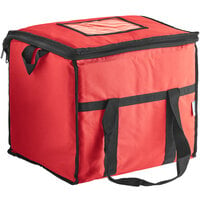 Choice Red Medium Insulated Nylon Cooler Bag (Holds 40 Cans)