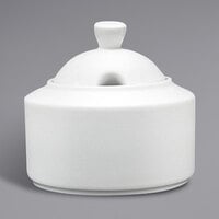 Fortessa 6200.F0000.42 Ilona 8 oz. Bright White China Sugar Bowl with Lid - 48/Case