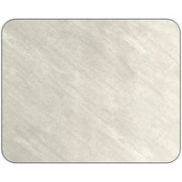 Lancaster Table & Seating 24" x 30" Rectangular Reversible White / Gray Slate Laminated Table Top