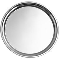 Acopa 13" Round Stainless Steel Catering Tray / Platter