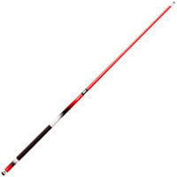 Mizerak P1881R 58" Two-Piece Neon Red Fade Deluxe Carbon Composite Billiard / Pool Cue with MicroTac Grip