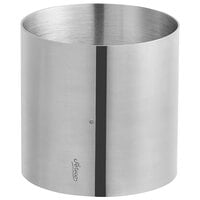 Ateco 4991 4" x 4" Stainless Steel Round Cheese Mold / Hoop