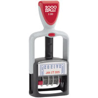 Cosco 2000 Plus S-360 Red / Blue Two-Color "Received" Self-Inking Dater