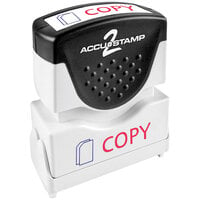 Accustamp "COPY" Red / Blue Pre-Inked Shutter Stamp