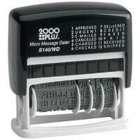 Cosco 2000 Plus S-140 Black Micro Message Self-Inking Dater