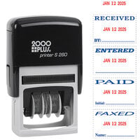 Cosco 2000 Plus S-260/L3 Red / Blue 4-in-1 Self-Inking Dater