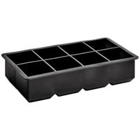 Choice Black Silicone 8 Compartment 2" Cube Ice Mold
