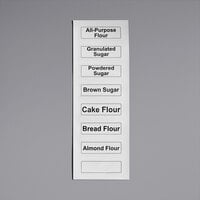 Baker's Lane Ingredient Bin Labels for Baking Flours and Sugars