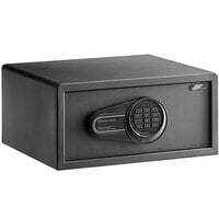360 Office Furniture 16 1/2" x 14 1/2" x 7 7/8" Black Steel Hotel Safe with Electronic Keypad Lock