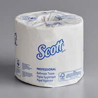 Scott®; Professional 4"x4" Individually-Wrapped 2-Ply 473 Sheet Toilet Paper Roll - 80/Case