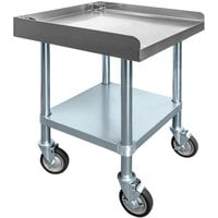 Tortilla Masters TMES-24 24" x 24" 16 Gauge Stainless Steel Equipment Stand for TM105 Tortilla Machines