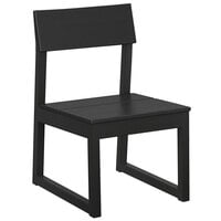POLYWOOD Edge Black Dining Side Chair