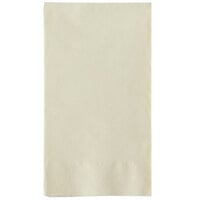 Choice 15" x 17" Ecru / Ivory Customizable 2-Ply Paper Dinner Napkin - 125/Pack