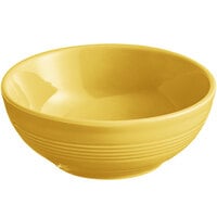 Acopa Capri 13 oz. Citrus Yellow Stoneware Nappie Bowl - 24/Case