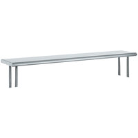 Advance Tabco OTS-15-48 15" x 48" Table Mounted Single Deck Stainless Steel Shelving Unit