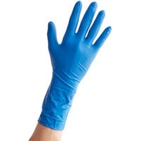 High Risk Latex Exam Gloves 15 Mil Medium - Blue - 50/Box