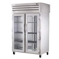 True STA2HPT-2G-2S Spec Series 52 5/8" Glass Front / Solid Back Door Pass-Through Insulated Heated Holding Cabinet