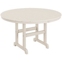 POLYWOOD 48" Sand Round Dining Height Table