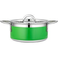 Bon Chef Country French X 2.28 Qt. Lime Green Stainless Steel Pot - 71300-CF2-L