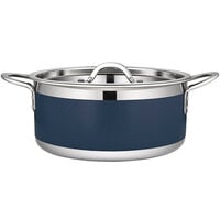 Bon Chef Country French X 4.28 Qt. Cobalt Blue Stainless Steel Pot - 71302-CF2-CB
