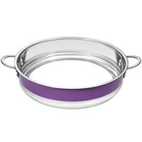 Bon Chef Country French X 14 3/4" Purple Stainless Steel Bottomless Pot - 72032-BL-P