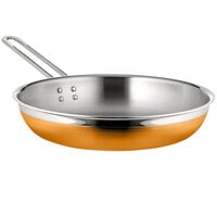 Bon Chef Country French X 3.13 Qt. Orange Stainless Steel Long Handle Saute Pan / Skillet - 71309-CF2-O