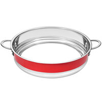 Bon Chef Country French X 14 3/4" Red Stainless Steel Bottomless Pot - 72032-BL-R