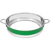 Bon Chef Country French X 14 3/4" Lime Green Stainless Steel Bottomless Pot - 72032-BL-L