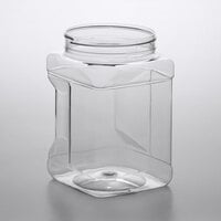 64 oz. Square PET Plastic Jar