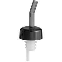 Choice Smoke Free Flow Whiskey Pourer with Black Collar - 12/Pack