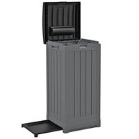 Suncast Trash Hideaway GH3900 39 Gallon Gray Outdoor Waste Container