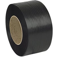 PAC Strapping Products 9900" x 1/2" Black Polypropylene Strapping Coil with 8" x 8" Core