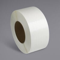 PAC Strapping Products 9900" x 1/2" White Polypropylene Strapping Coil with 8" x 8" Core