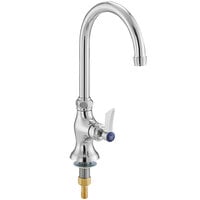 Waterloo Deck Mount Single Temperature Faucet with 6" Gooseneck Spout and Single Inlet