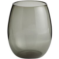 Acopa Pangea 15 oz. Gray Stemless Wine Glass - 12/Case