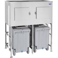 Manitowoc LBCS1360 Large Bin Cart System for Ice Storage - 772 lb.